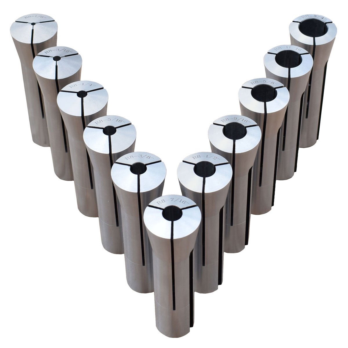 Ultra Precision 11 Piece R8 Collet Set — Precision Matthews Machinery Co