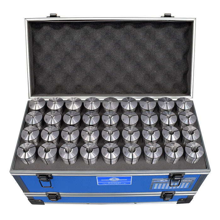 72 Piece Precision Inch 5C Collet Set, 1/64" to 1-1/8"