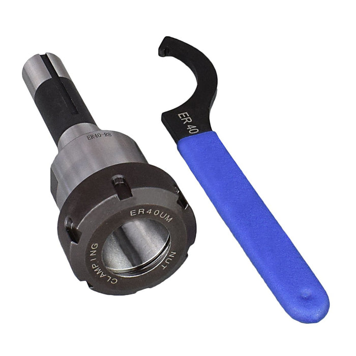 ER40 Collet Chuck 100mm Diameter For Lathe - High-Precision, 0.005" Accuracy, Includes 1 ER Wrench
