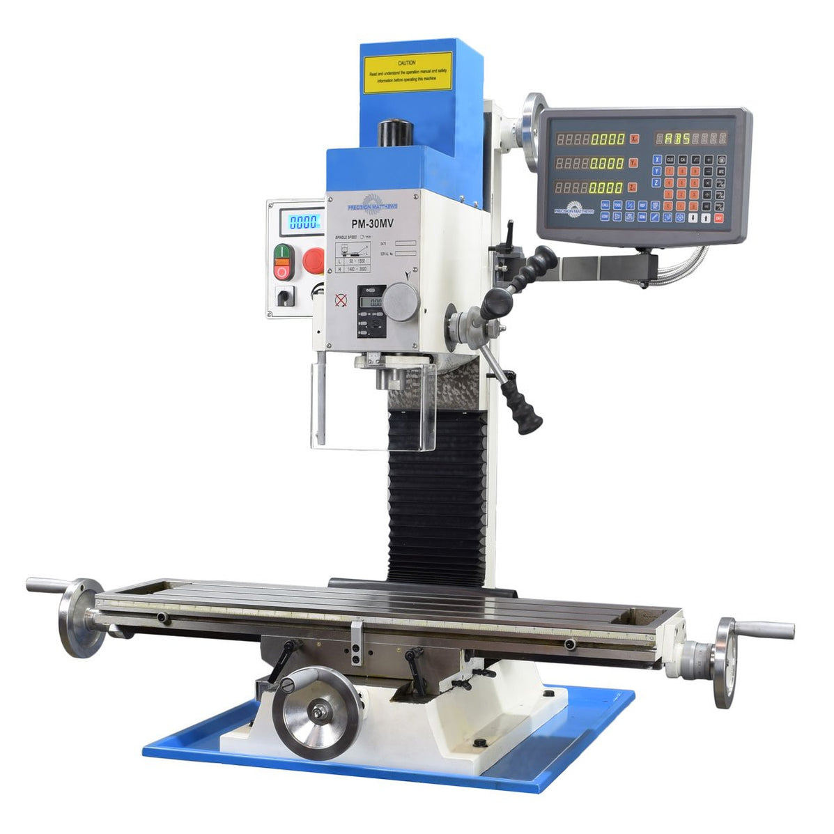 Milling Machine Variable Speed PM-30MV Variable Speed Milling Machine — Precision Matthews Machinery Co