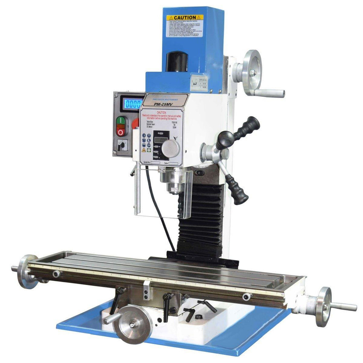 Milling Machine Variable Speed PM-25MV Variable Speed Milling Machine — Precision Matthews Machinery Co