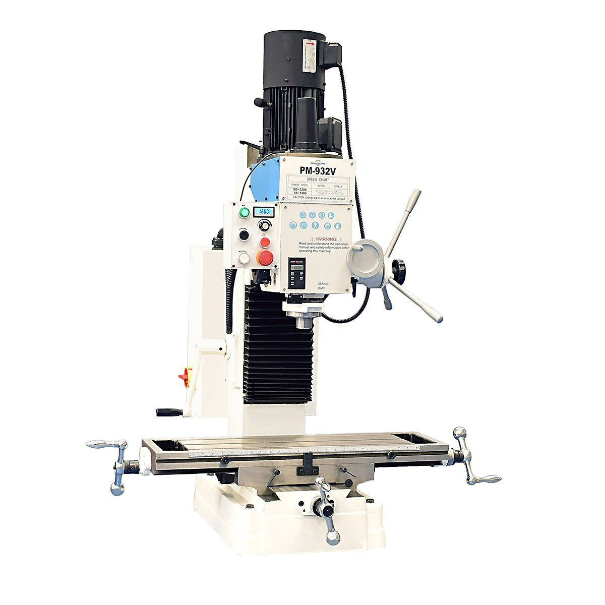 Per Mil Machine PM-932V Variable Speed Milling Machine — Precision Matthews Machinery Co