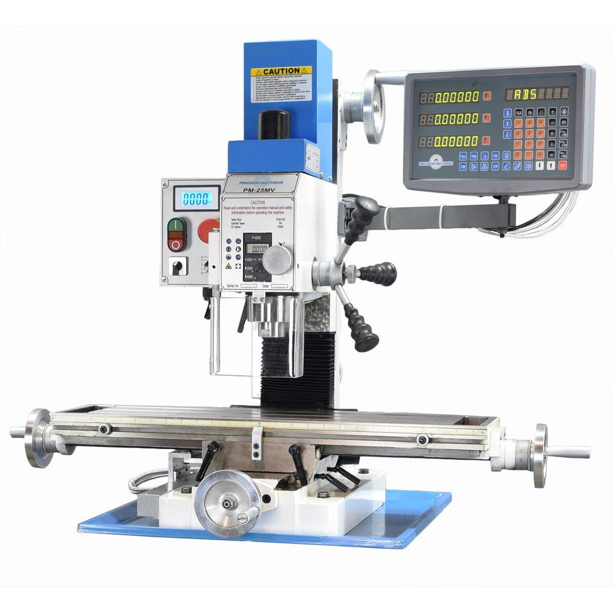 Per Mil Machine PM-25MV Variable Speed Milling Machine — Precision Matthews Machinery Co